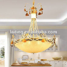 Lámpara colgante de cristal única y moderna para iluminación y decoración